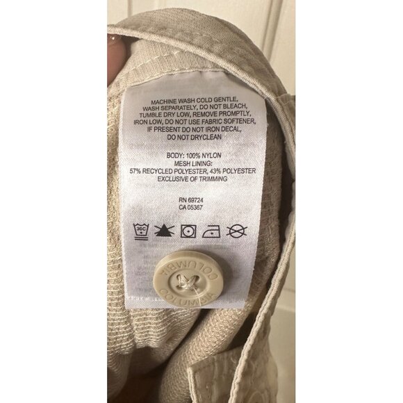 Columbia East Ridge Cargo Shorts Size 12 Beige Outdoor Hiking Lightweight Nylon - Picture 10 of 11